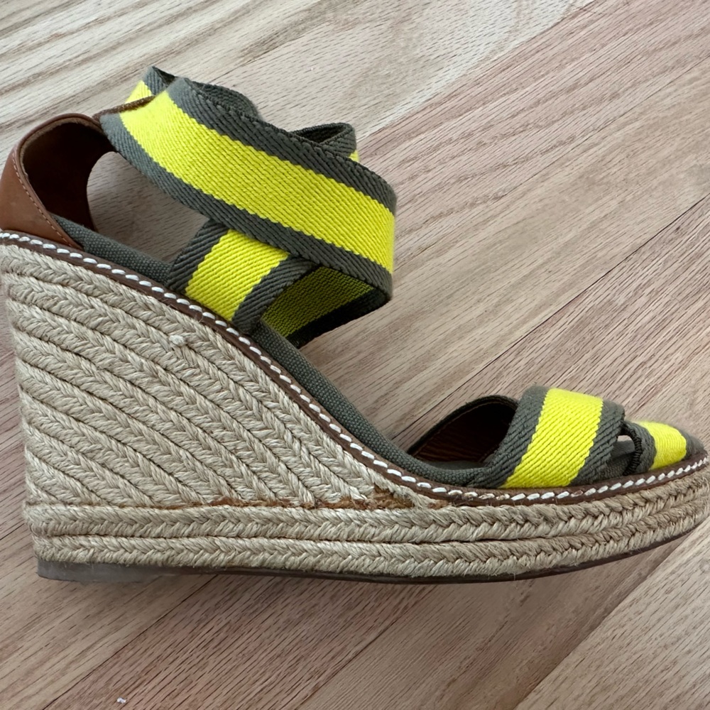 Tory Burch size 9.5 espadrille wedges